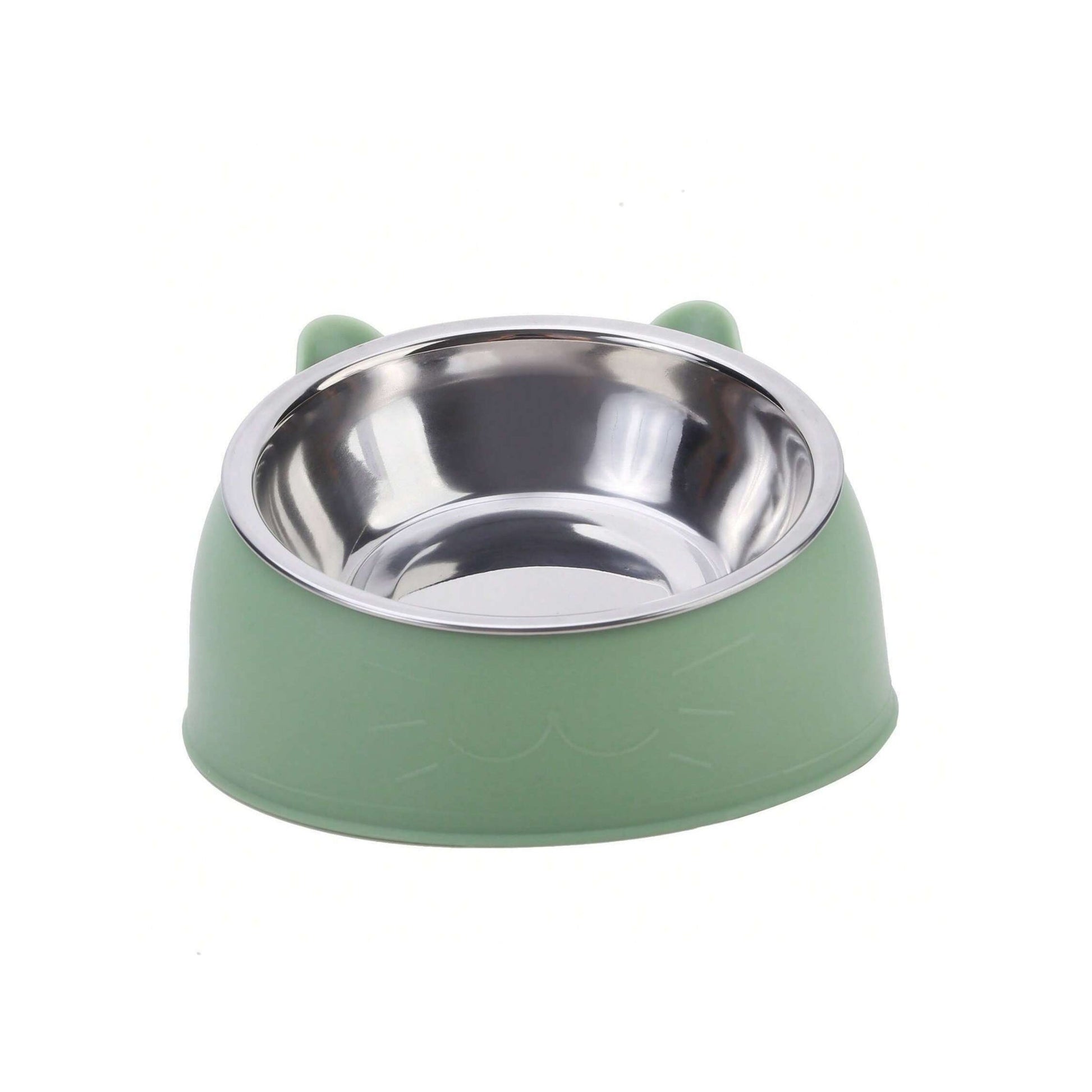 Angled Stainless Steel Food Bowl - Tiny Tiger Gift Shop