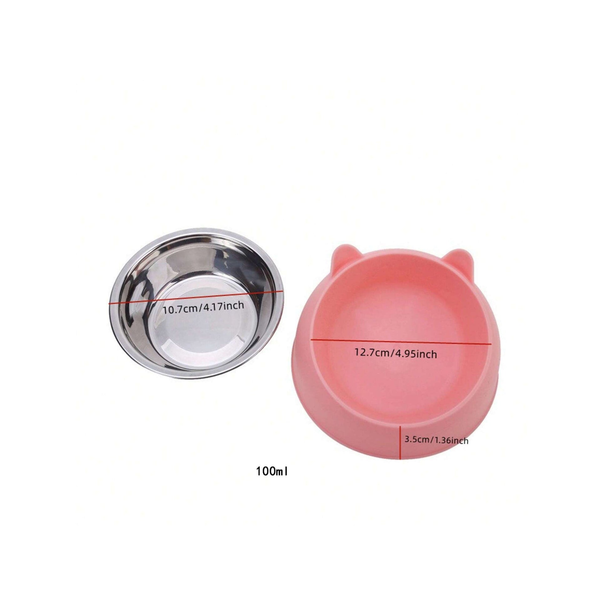 Angled Stainless Steel Food Bowl - Tiny Tiger Gift Shop