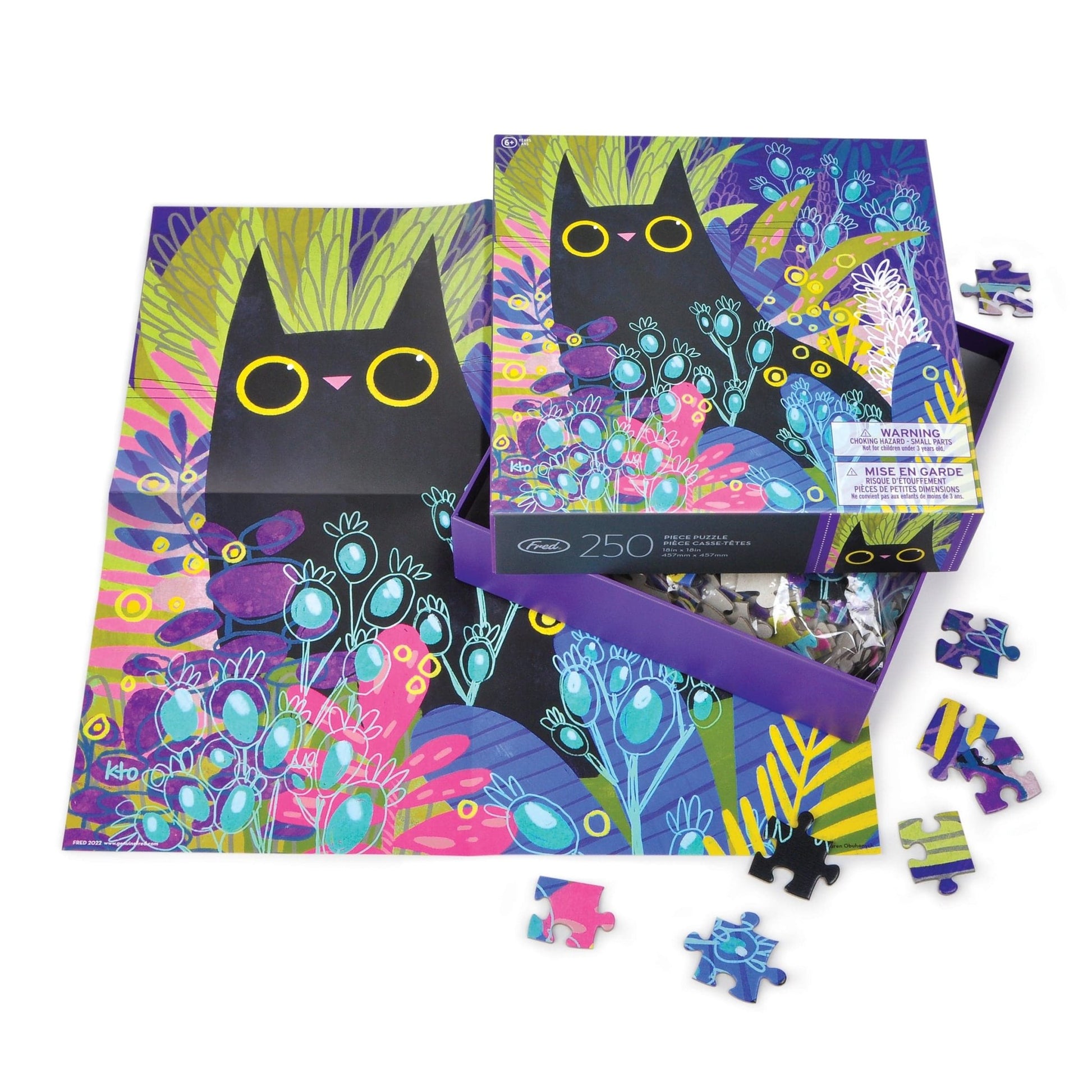 Artist Series Puzzles - "Black Cat" (250/500 pieces) - Tiny Tiger Gift Shop