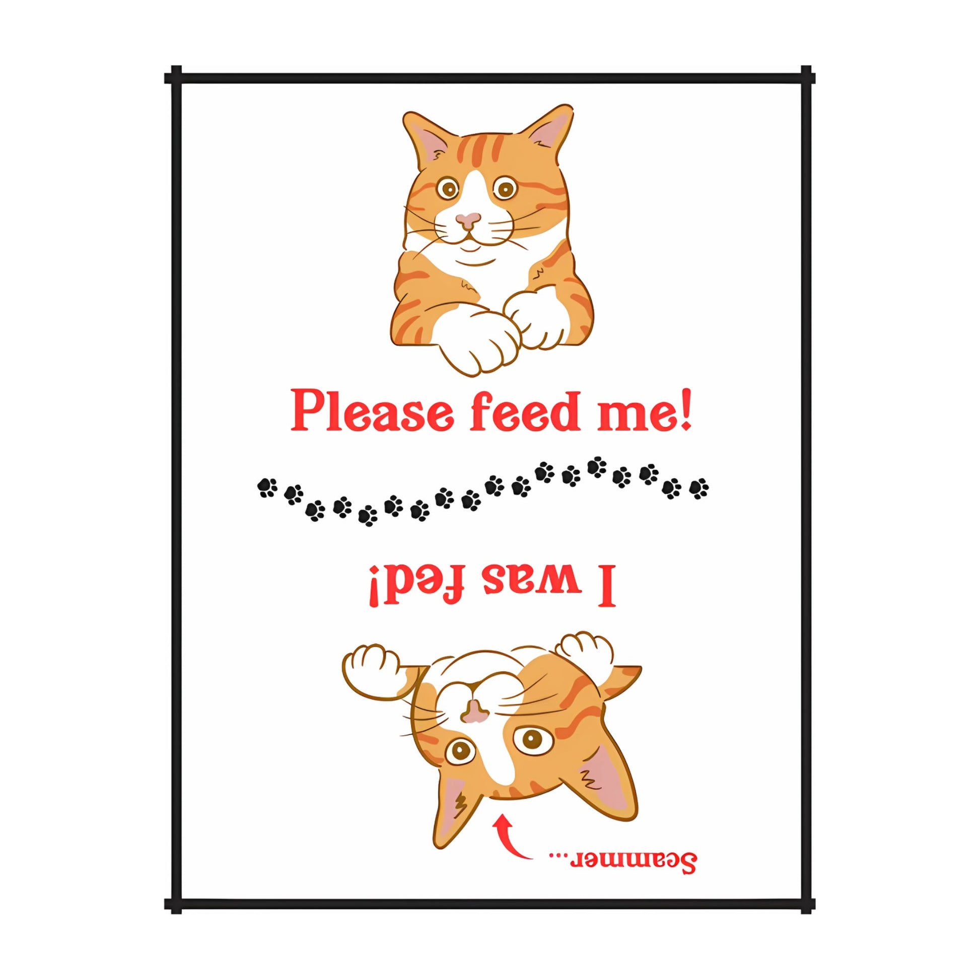 Fridge Magnet "Fed or not Fed?" - Tiny Tiger Gift Shop