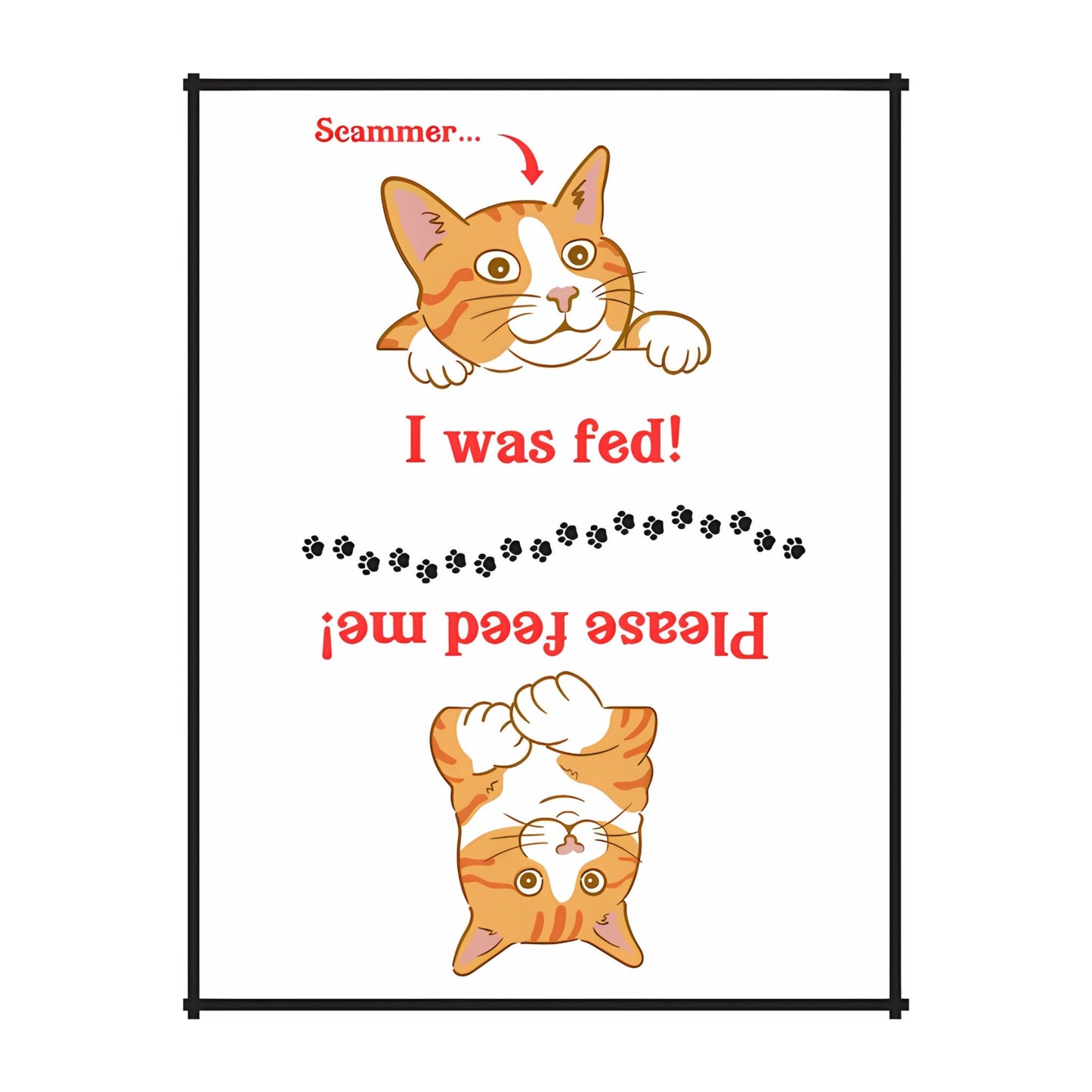 Fridge Magnet "Fed or not Fed?" - Tiny Tiger Gift Shop