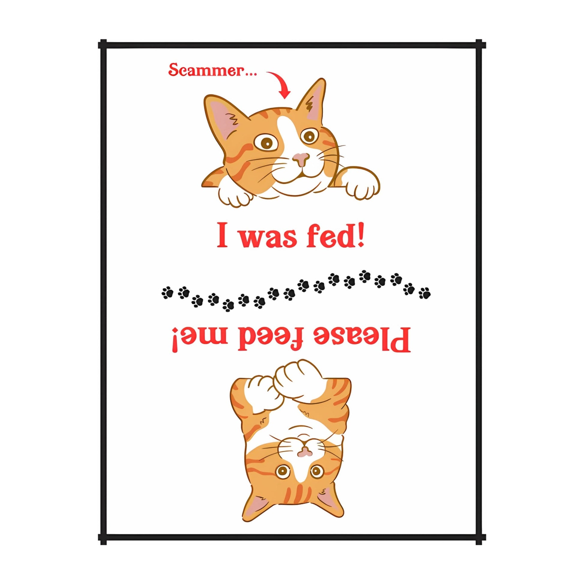 Fridge Magnet "Fed or not Fed?" - Tiny Tiger Gift Shop