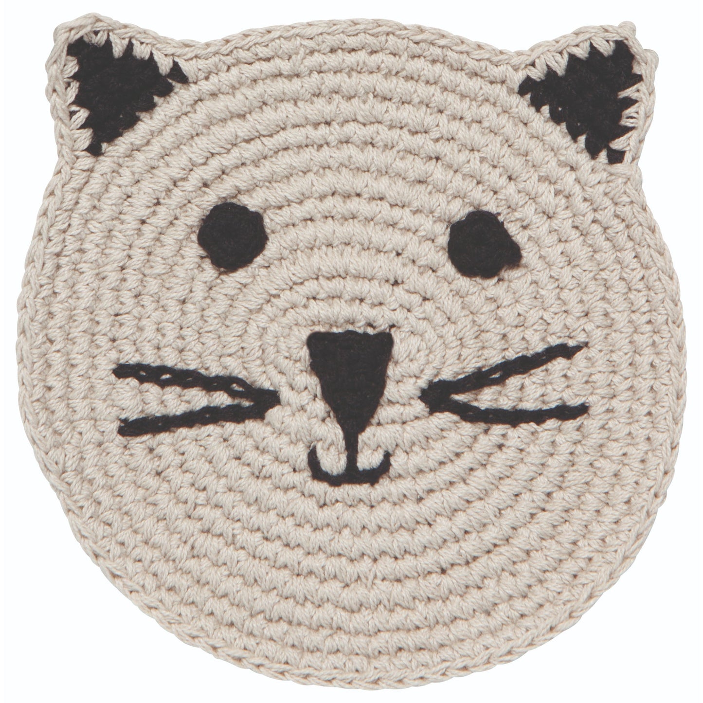 "Meow & Furever": Crochet Coasters (Set of 4) - Tiny Tiger Gift Shop