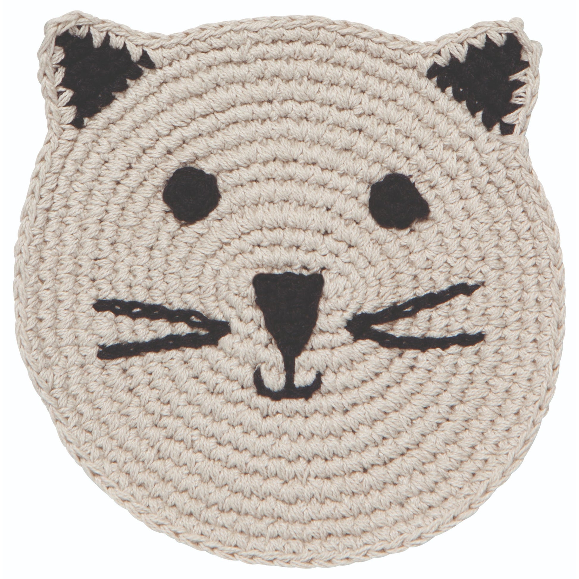 "Meow & Furever": Crochet Coasters (Set of 4) - Tiny Tiger Gift Shop