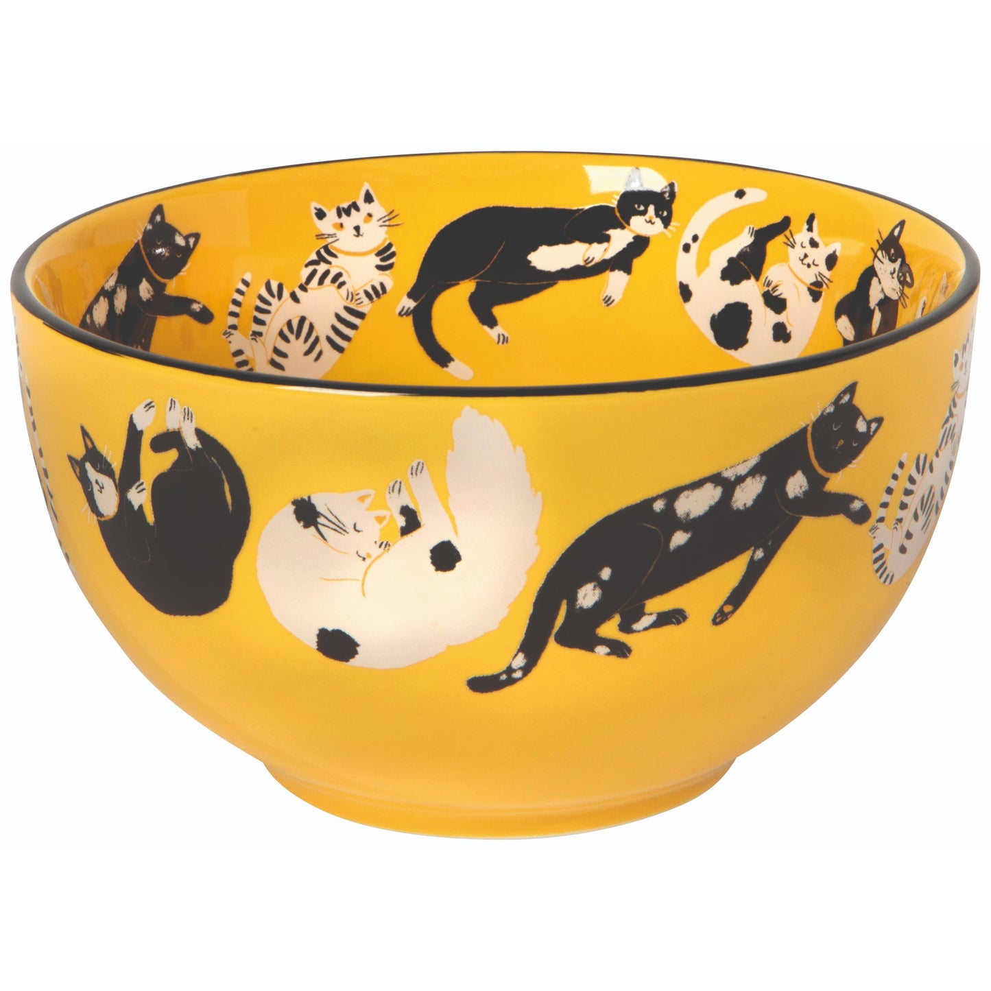 "Meow & Furever": Everyday Bowls (Set of 4) - Tiny Tiger Gift Shop
