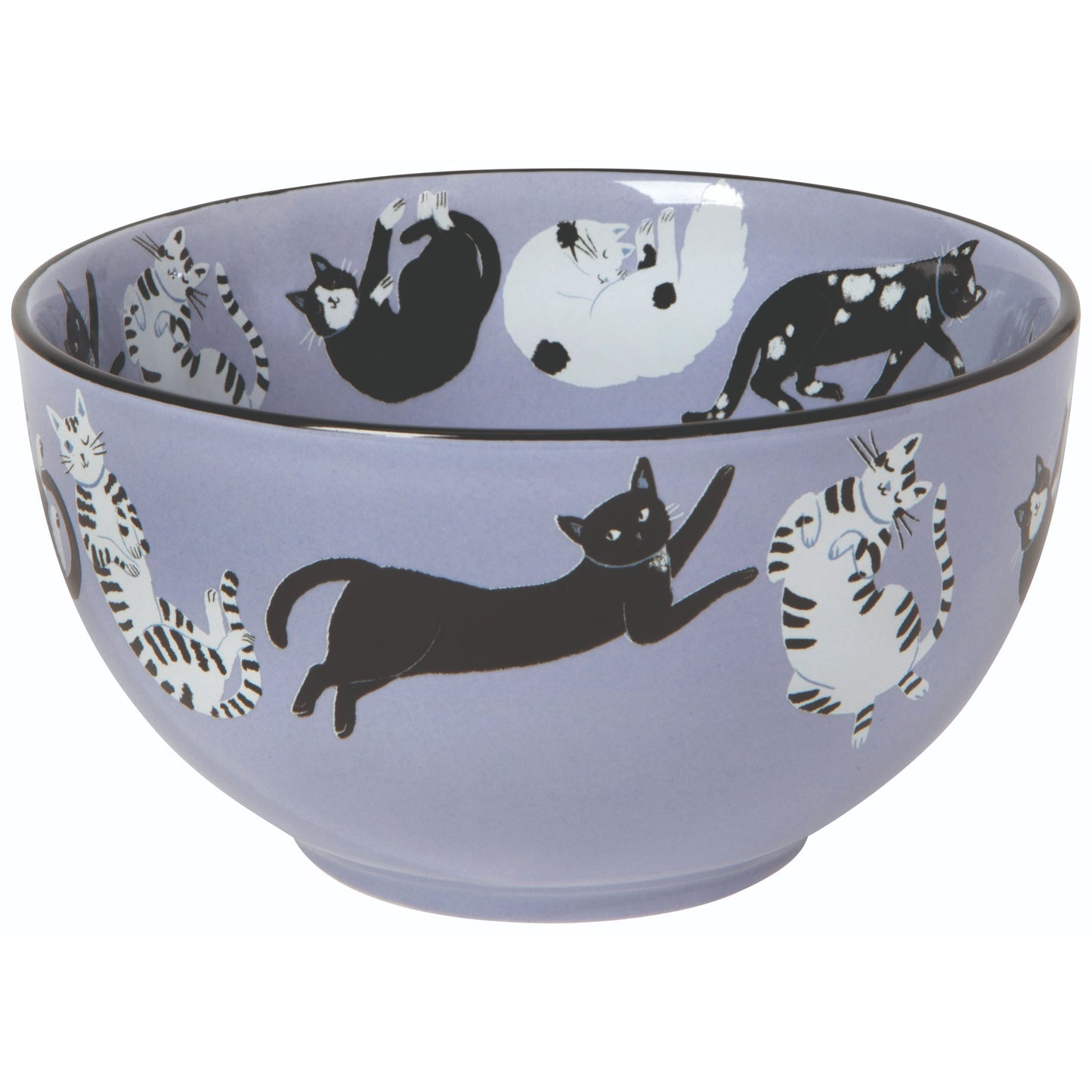 "Meow & Furever": Everyday Bowls (Set of 4) - Tiny Tiger Gift Shop