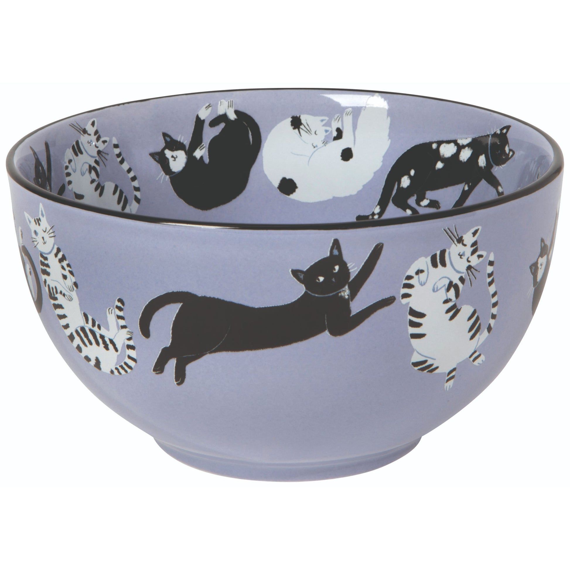 "Meow & Furever": Everyday Bowls (Set of 4) - Tiny Tiger Gift Shop