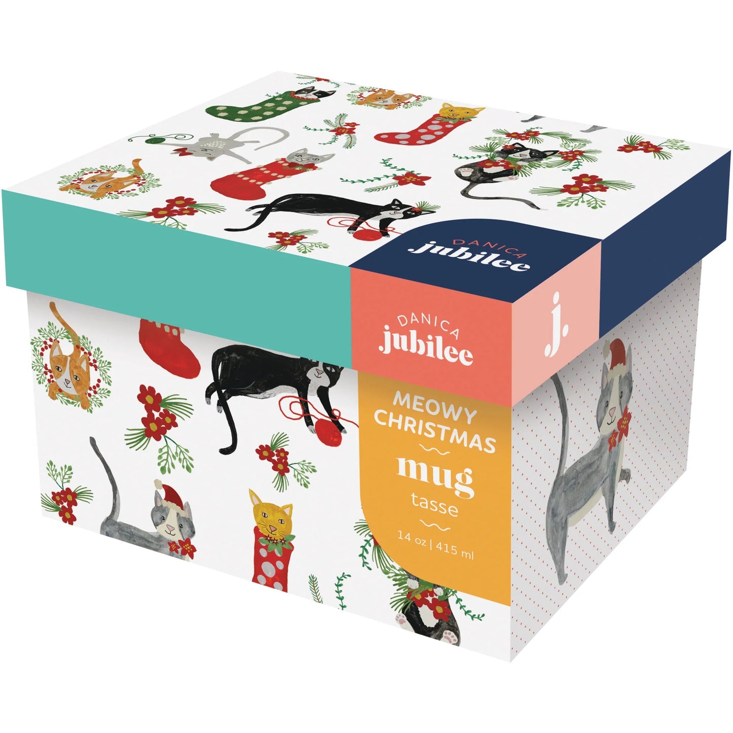 "Meowy Christmas": Mug in a Box - Tiny Tiger Gift Shop