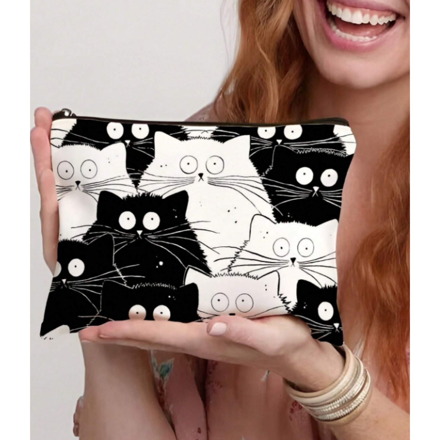 "Meowy": Make Up / Travel Bag - Tiny Tiger Gift Shop