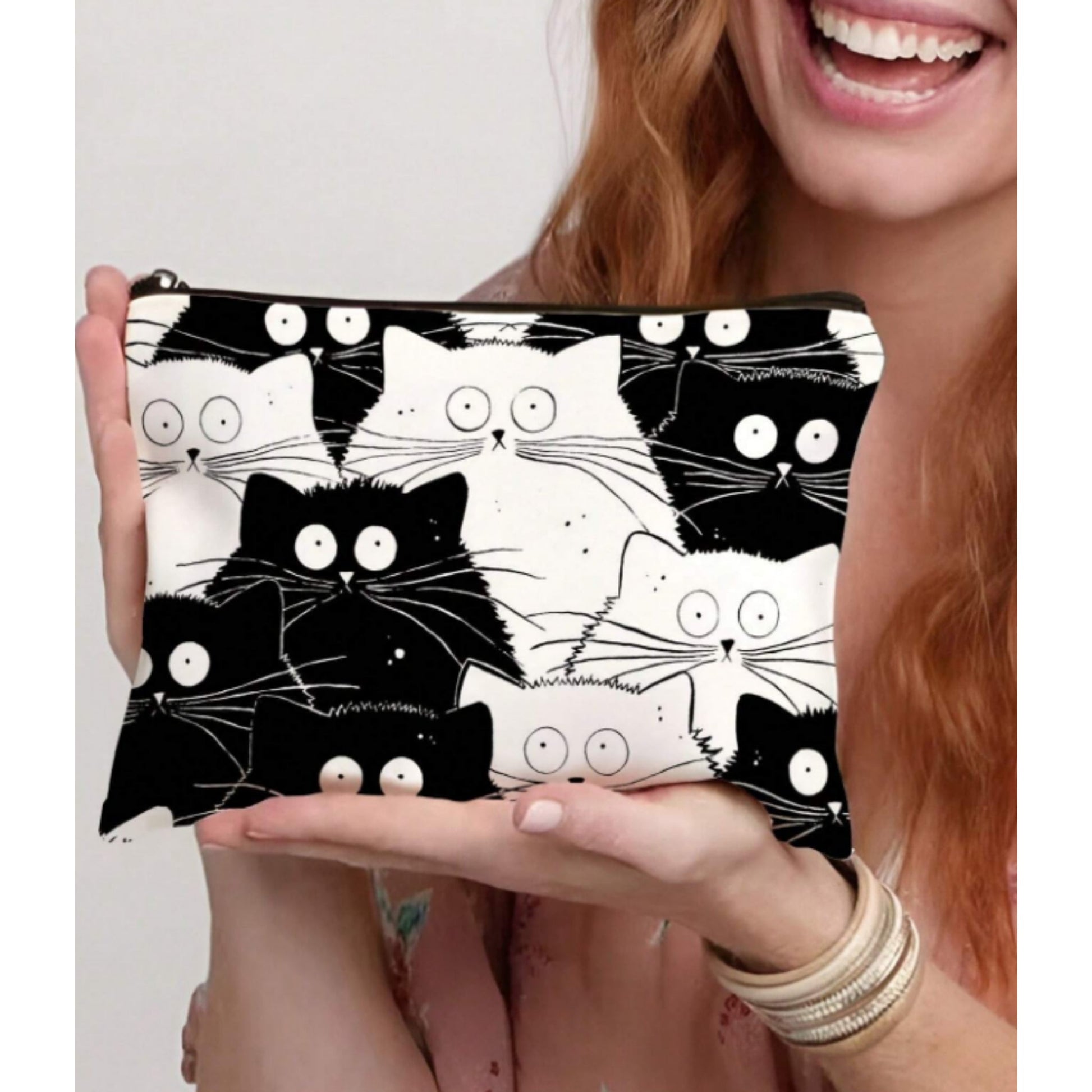 "Meowy": Make Up / Travel Bag - Tiny Tiger Gift Shop