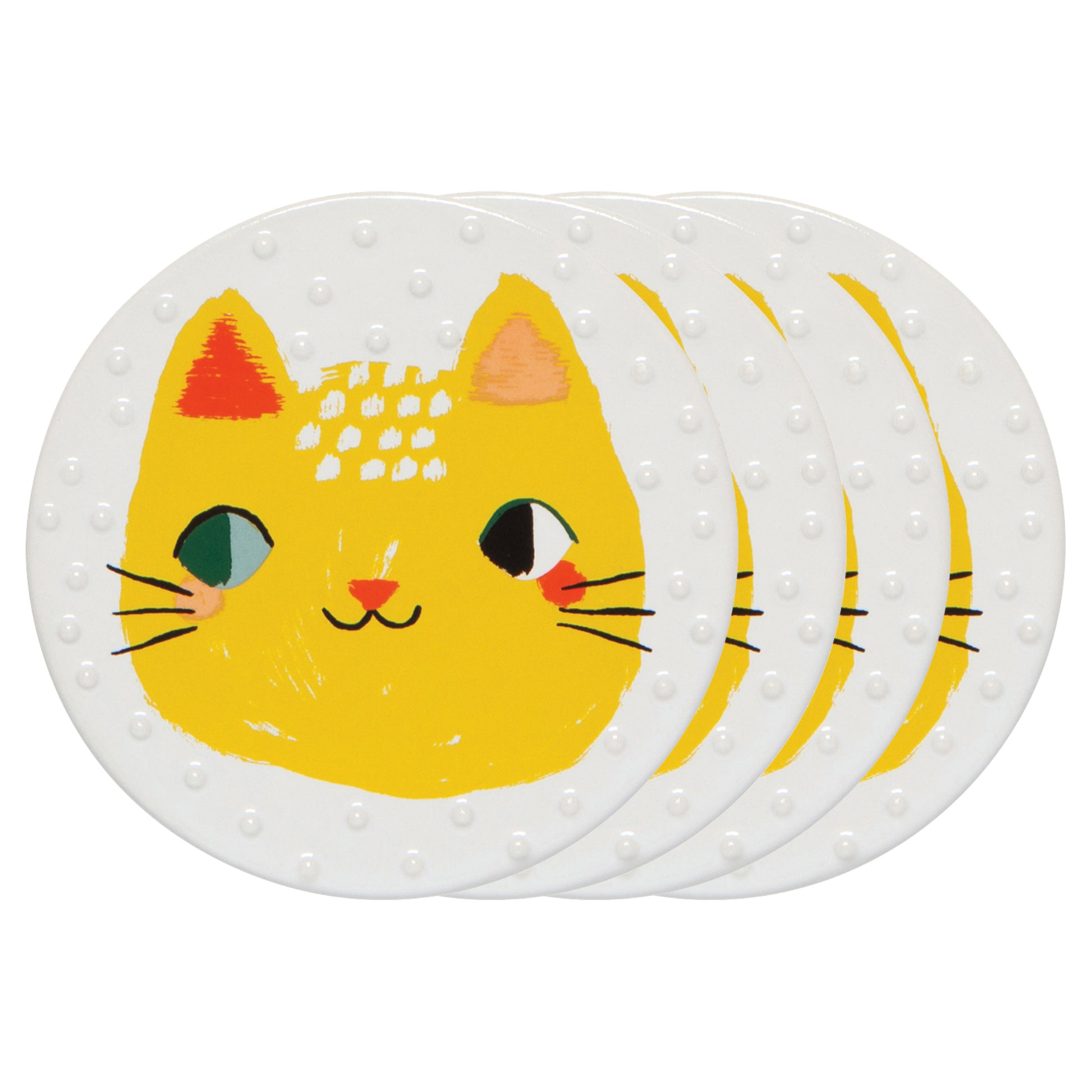 "Meow Meow": Coasters (Set of 4) - Tiny Tiger Gift Shop