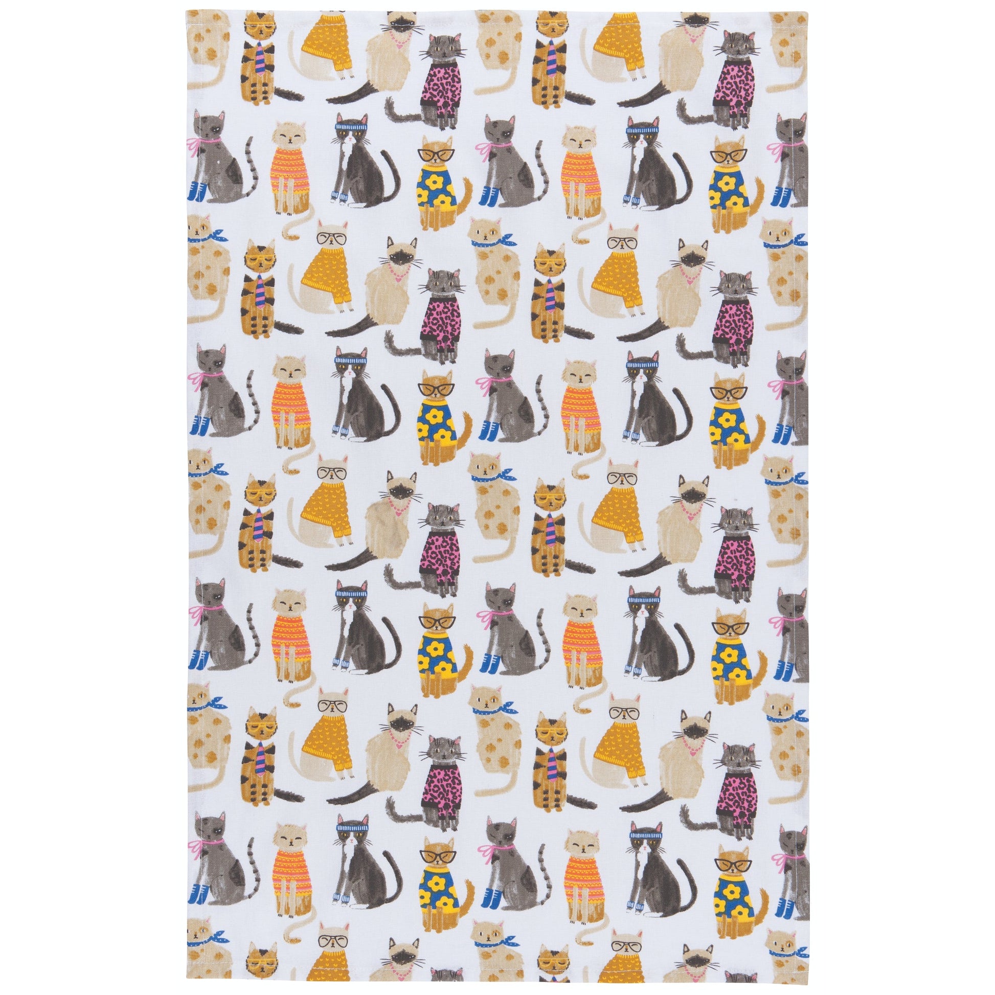 "Feline Fine": Dishtowel - Tiny Tiger Gift Shop