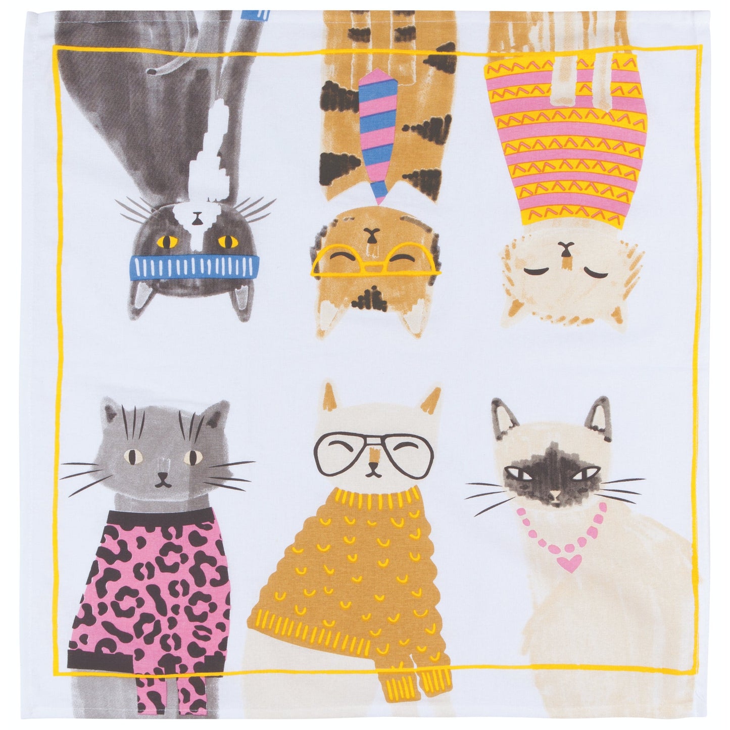 "Feline Fine": Floursack / Dishtowel Set - Tiny Tiger Gift Shop