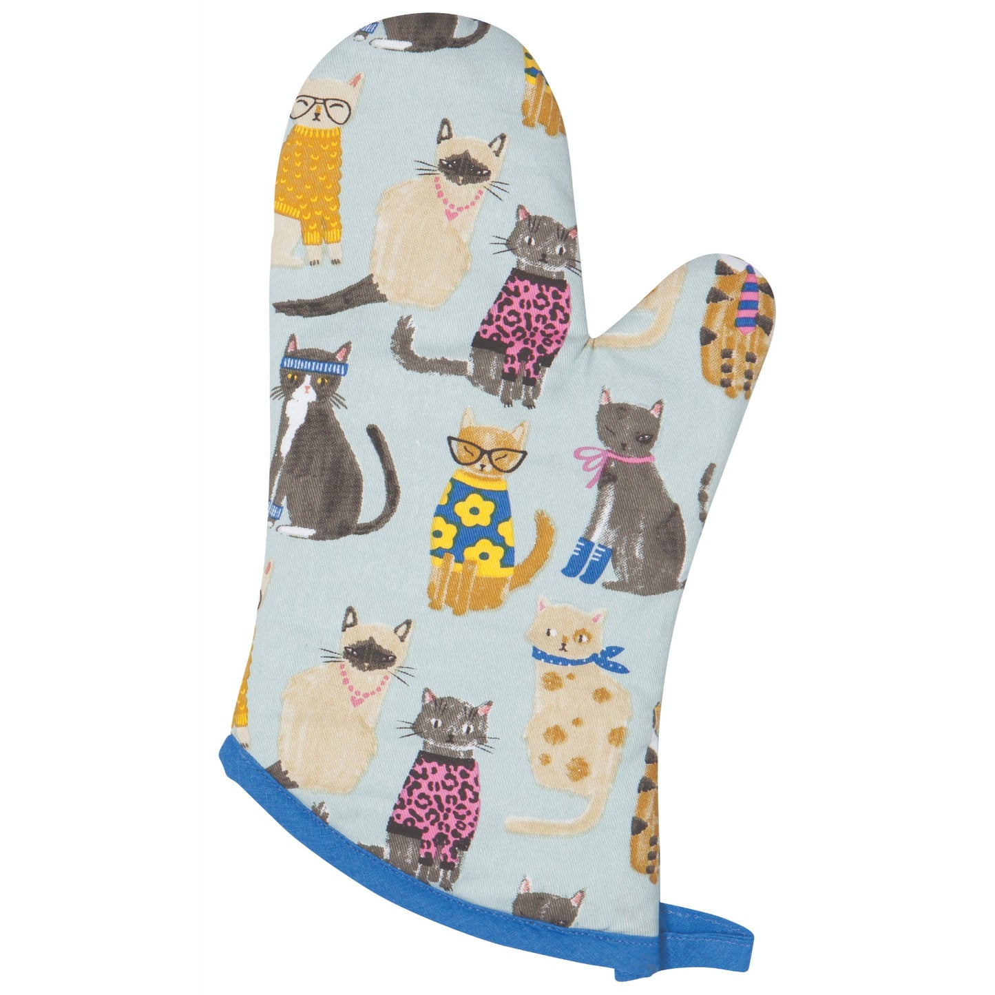 "Feline Fine": Oven Mitts (Set of 2) - Tiny Tiger Gift Shop