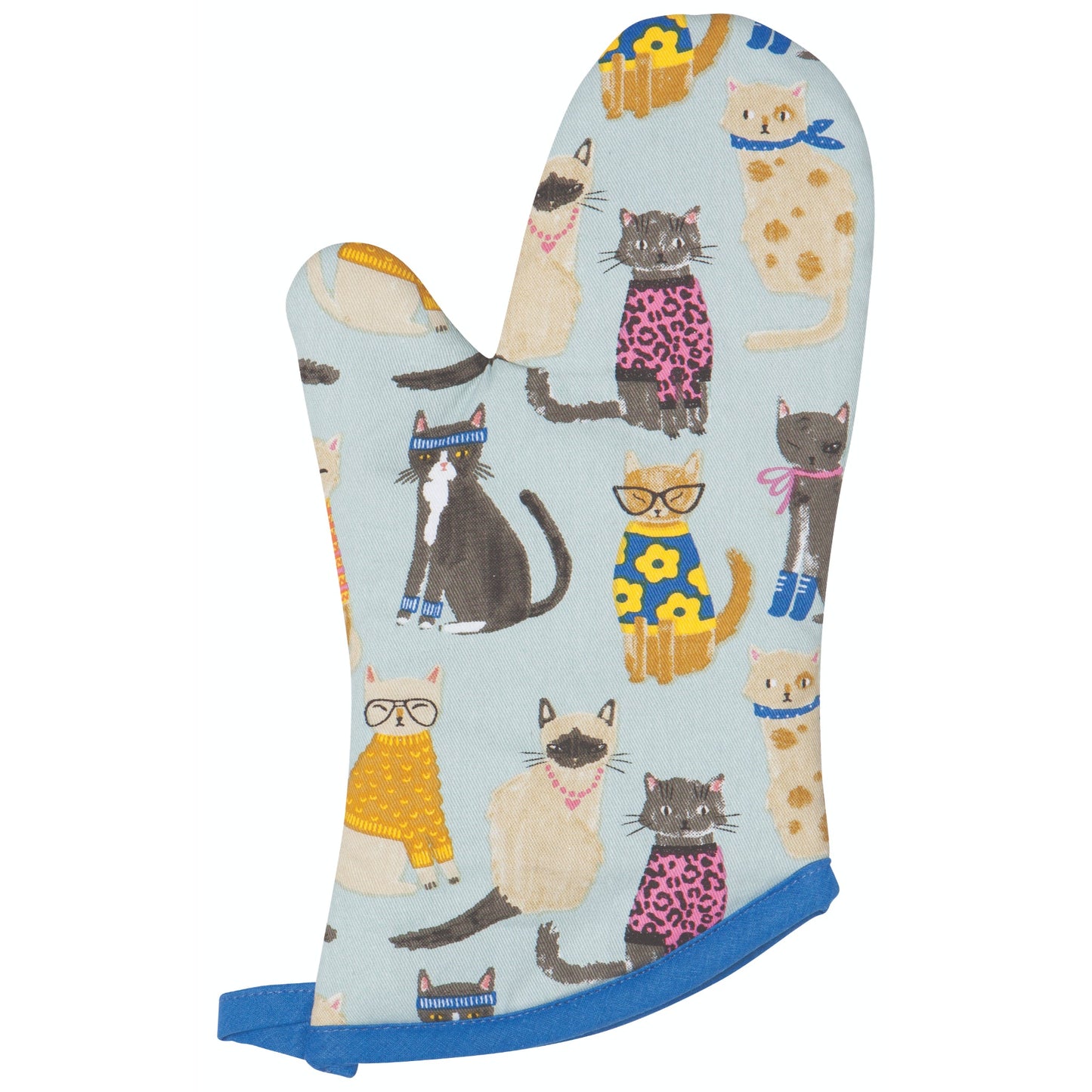 "Feline Fine": Oven Mitts (Set of 2) - Tiny Tiger Gift Shop