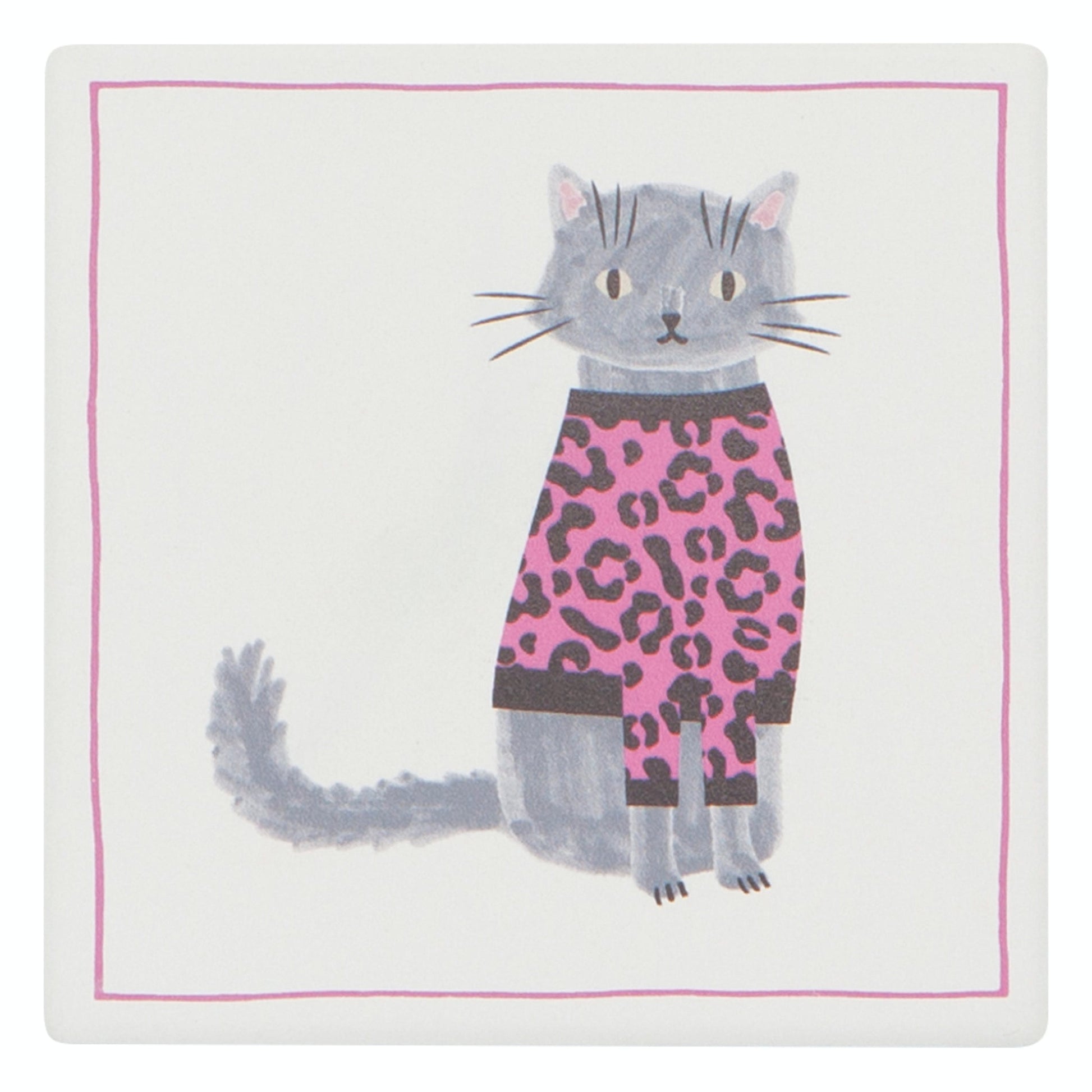 "Feline Fine": Soak Up Coasters (Set of 4) - Tiny Tiger Gift Shop