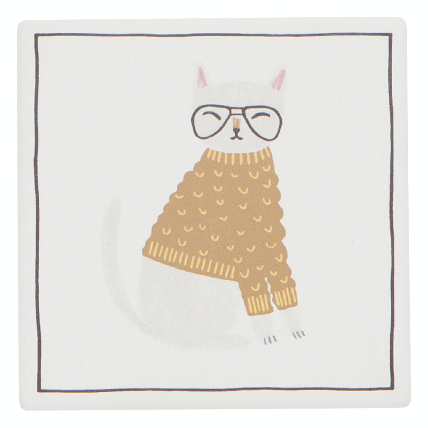 "Feline Fine": Soak Up Coasters (Set of 4) - Tiny Tiger Gift Shop