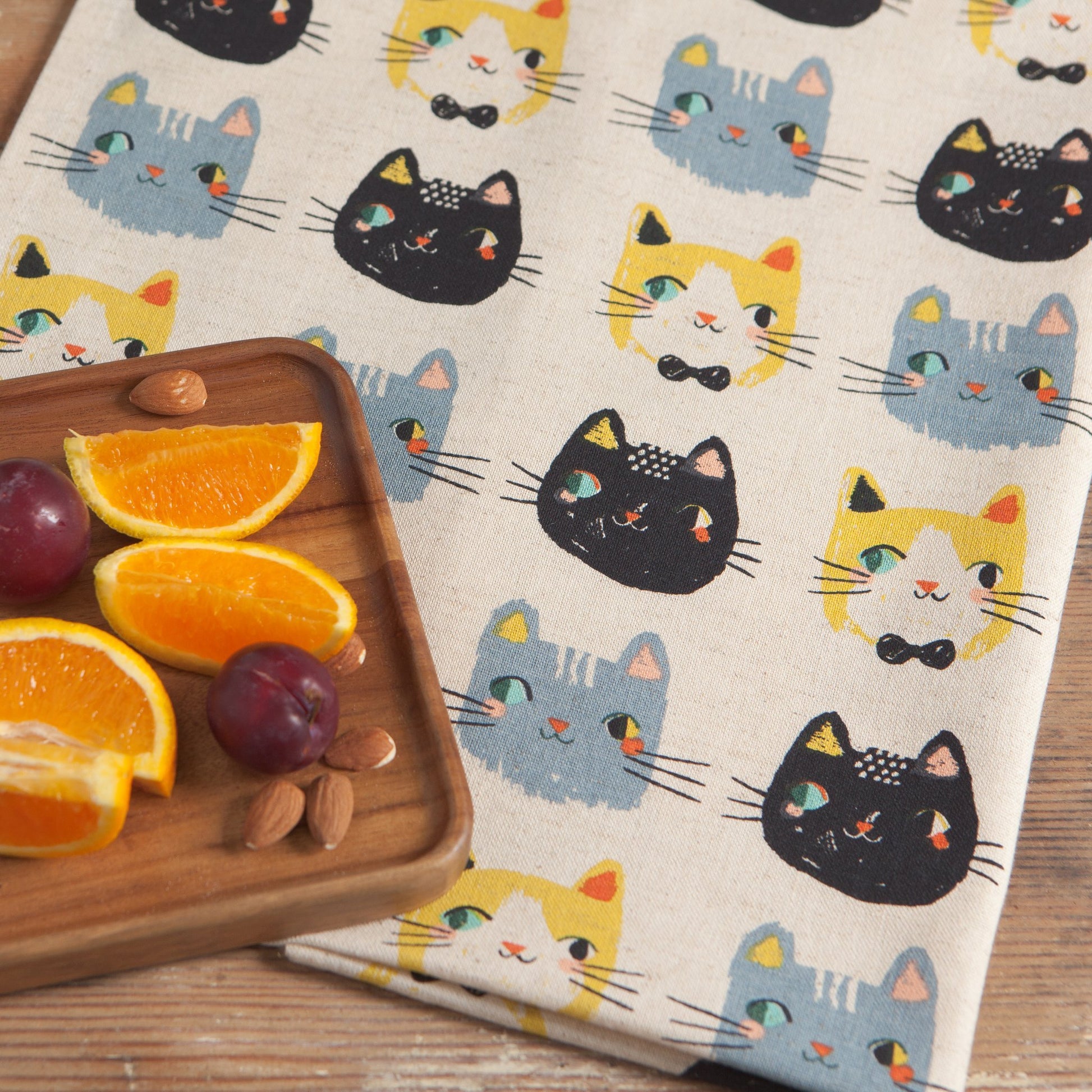 "Meow Meow": Dishtowels (Set of 2) - Tiny Tiger Gift Shop