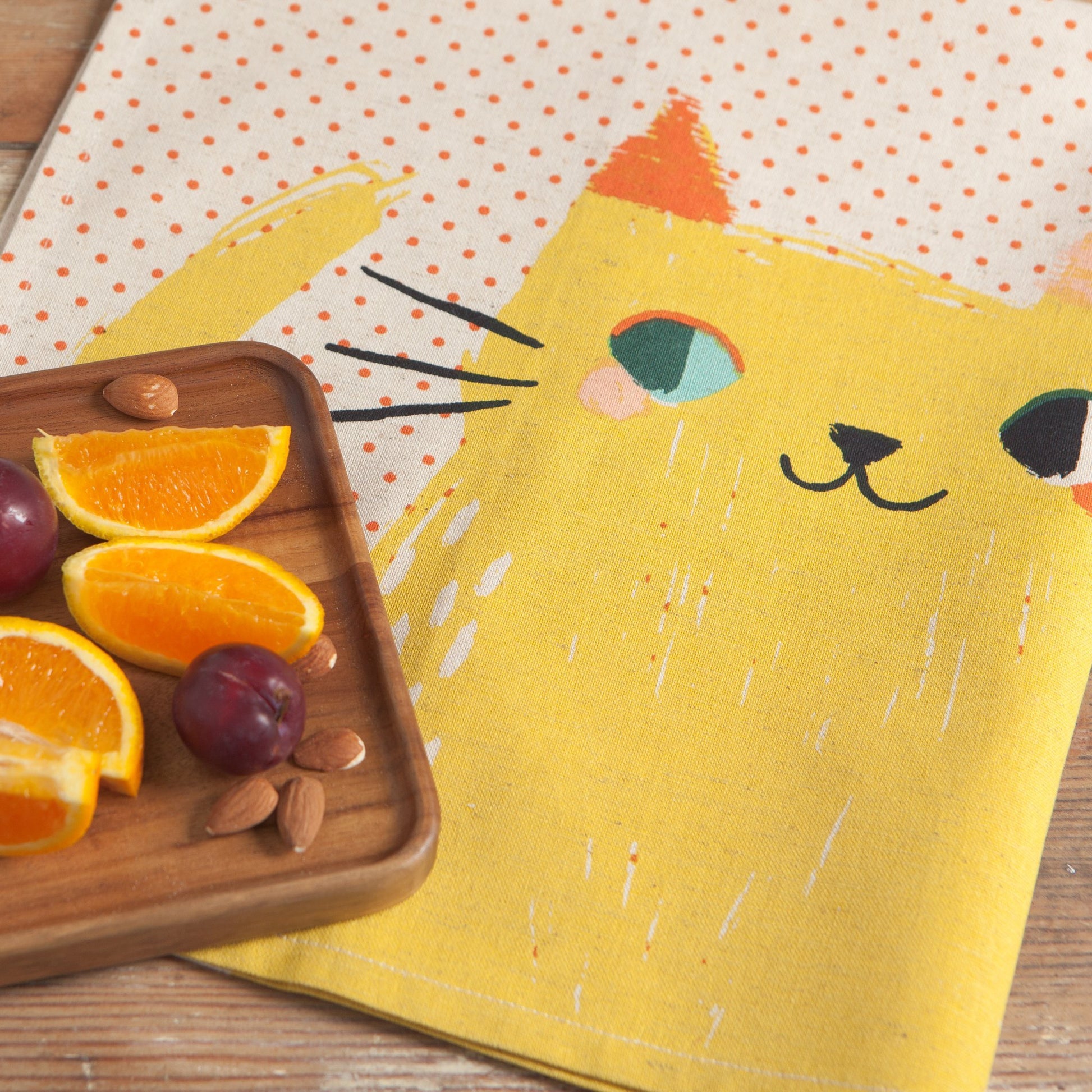 "Meow Meow": Dishtowels (Set of 2) - Tiny Tiger Gift Shop