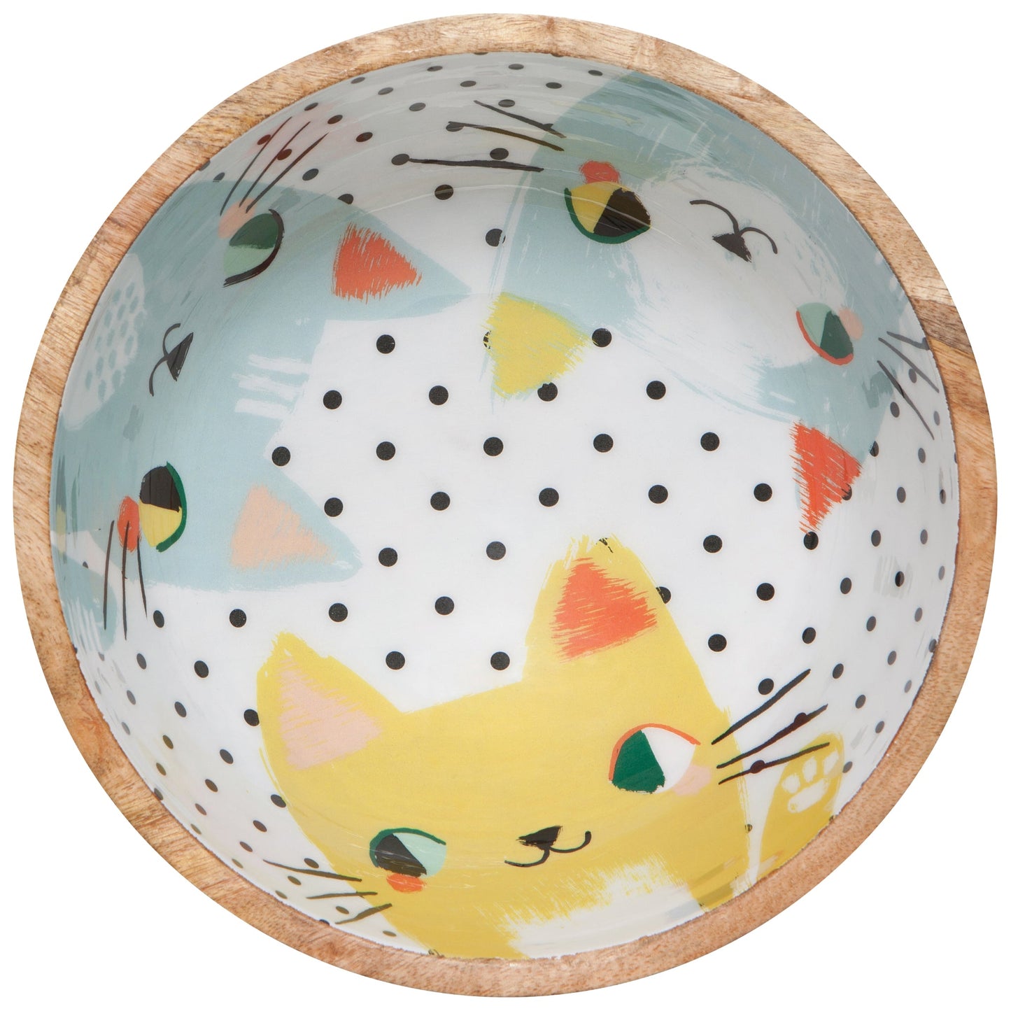 "Meow Meow": Mango Wood Bowls - Tiny Tiger Gift Shop