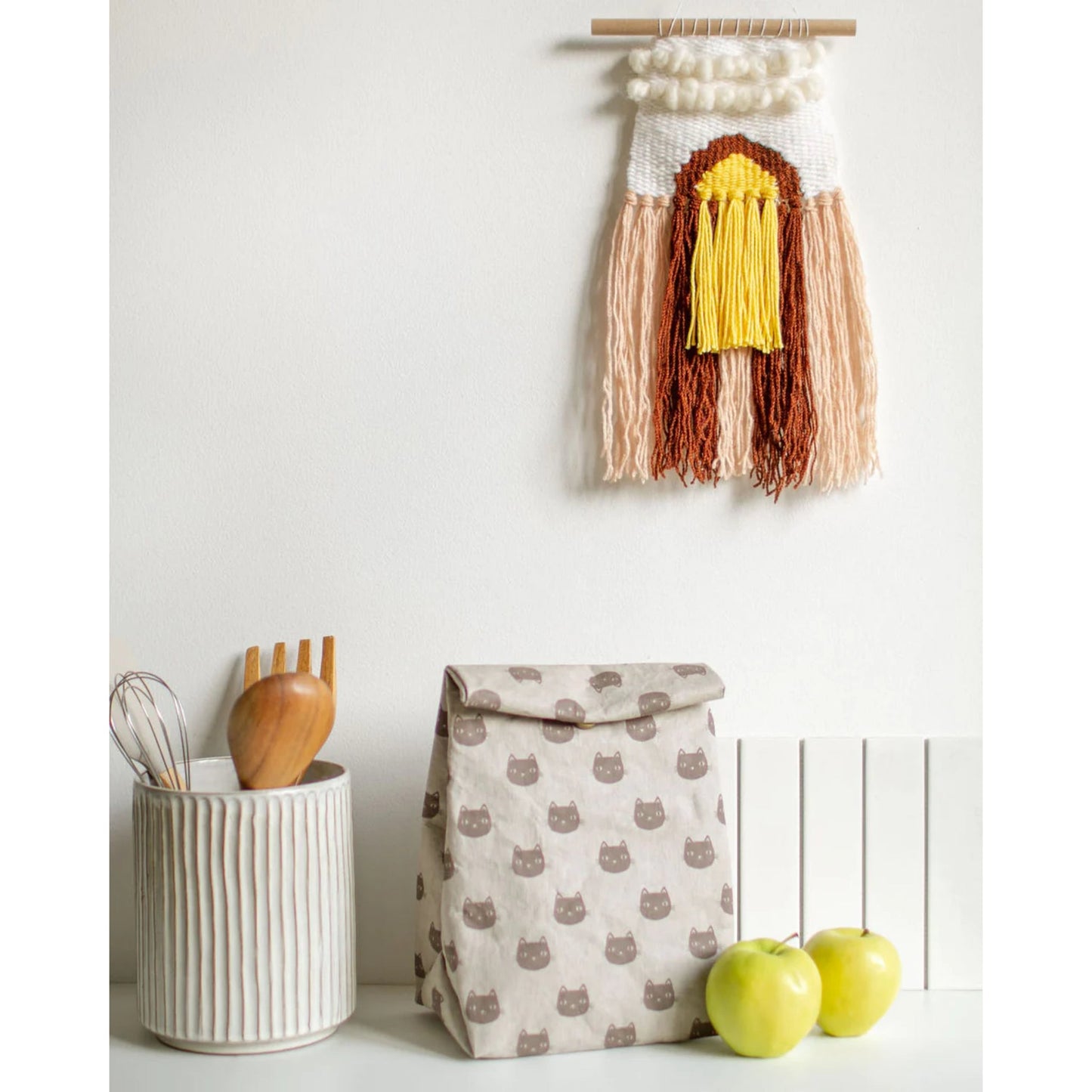 "Meow Meow": Paper Kraft Lunch Bag - Tiny Tiger Gift Shop