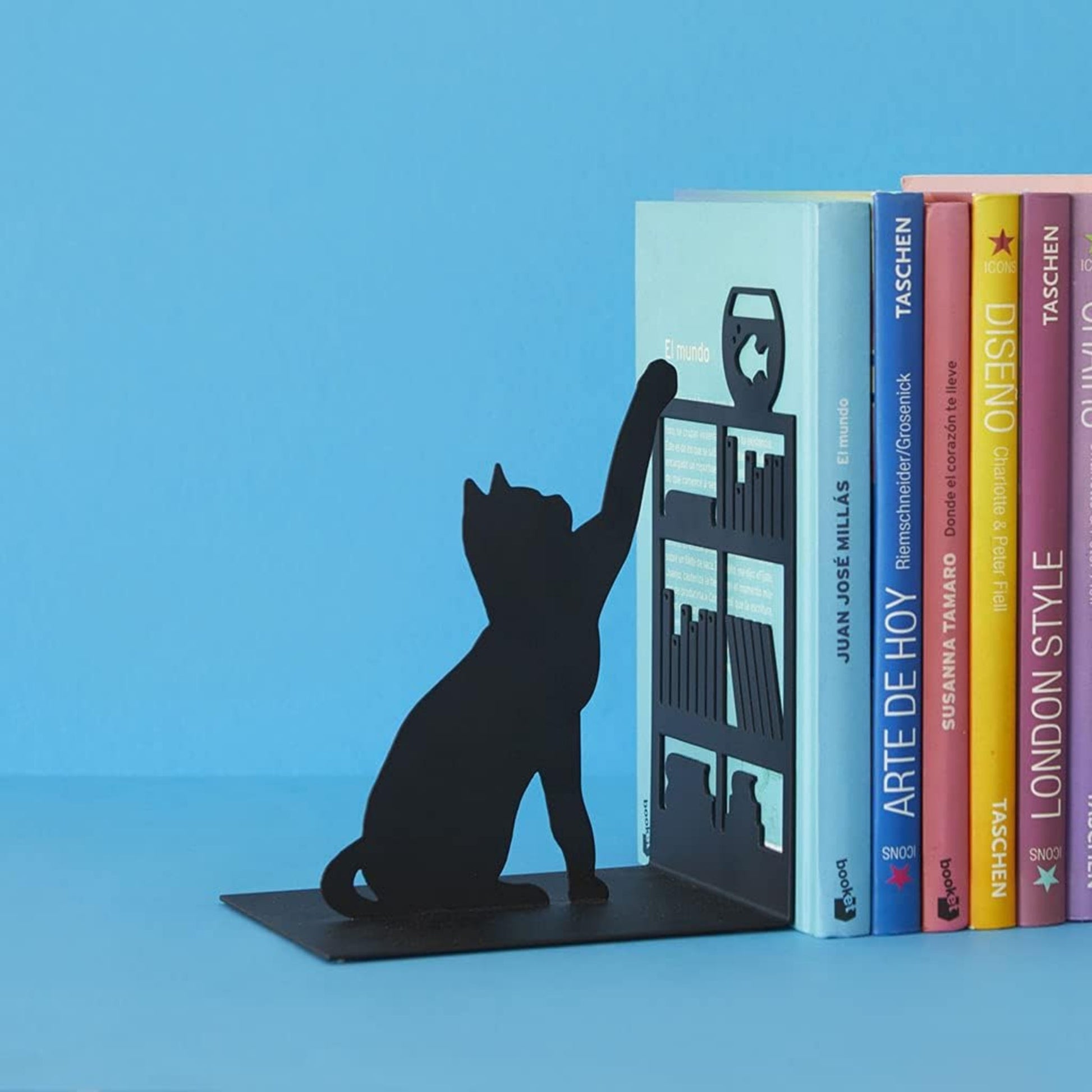 "Meowy": Fishing Cat Bookend - Tiny Tiger Gift Shop