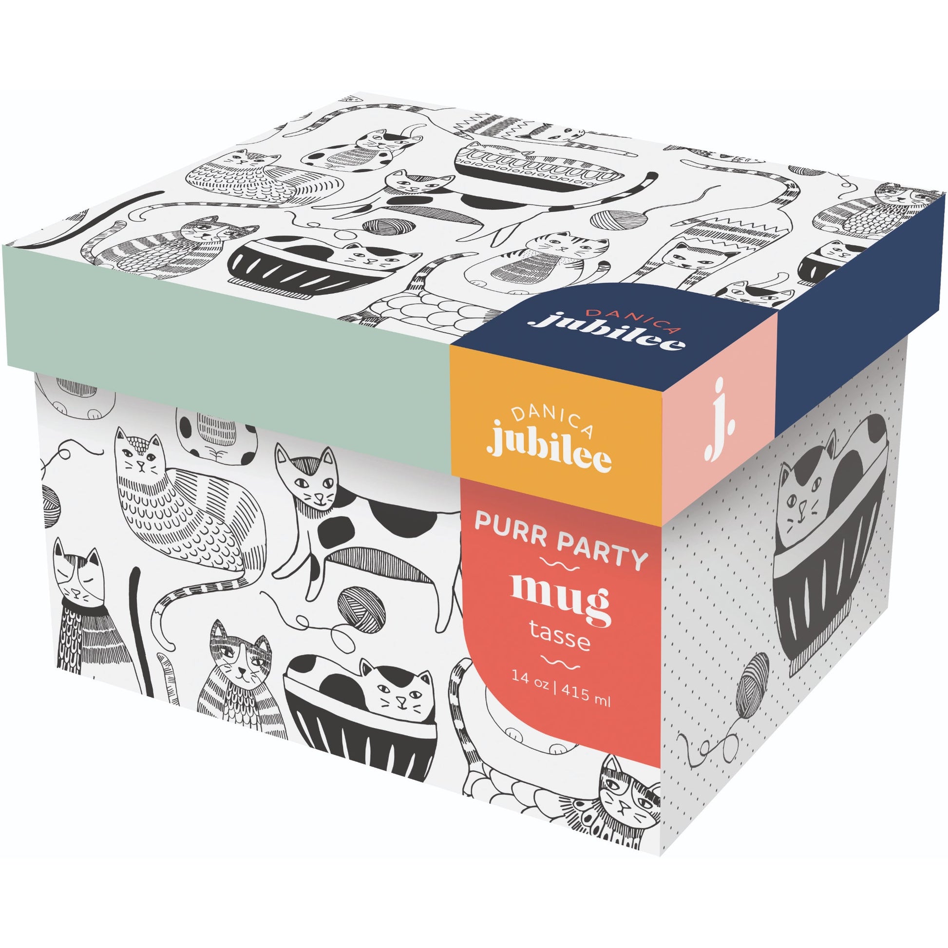 "Purr Party": Mug In A Box - Tiny Tiger Gift Shop