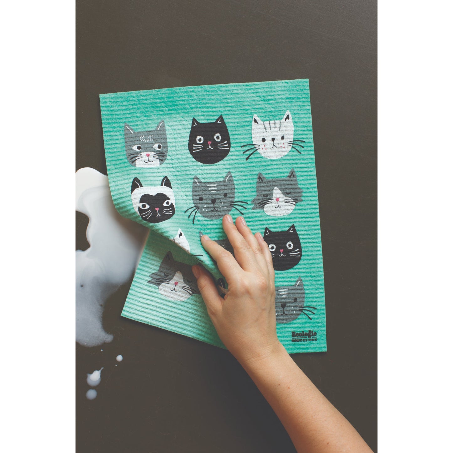 "The Cats Meow": Swedish Dish Cloths - Tiny Tiger Gift Shop