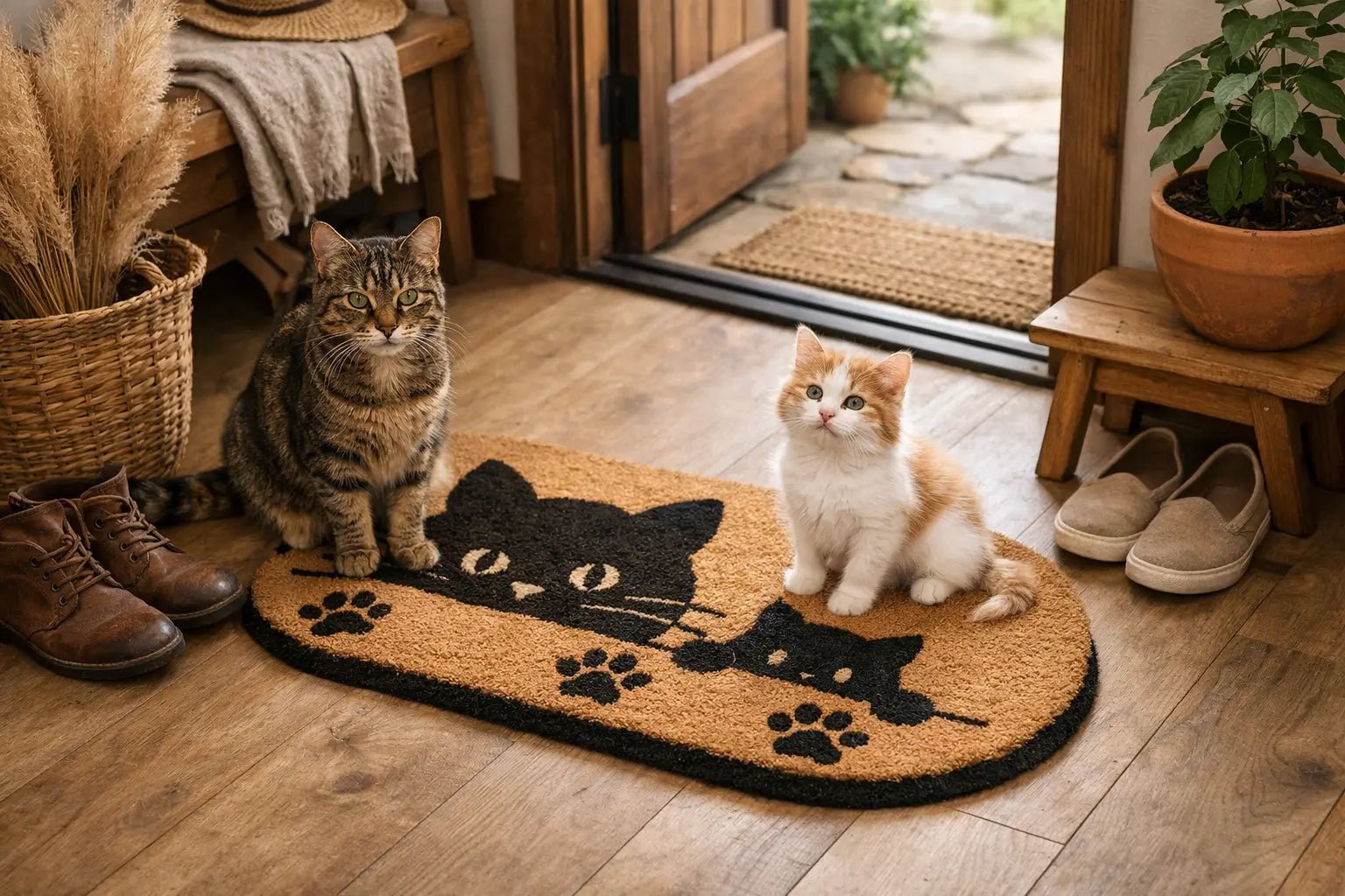 12 Cat Welcome Mat Ideas for a Purrfect Entryway - Tiny Tiger Gift Shop
