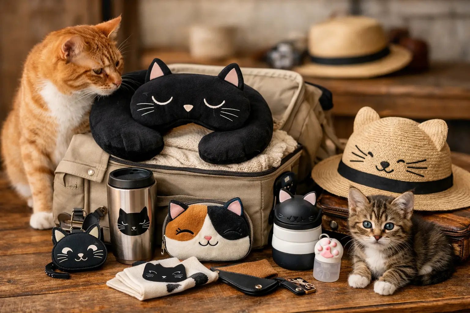 Cat Themed Travel Accessories Worth Packing - Tiny Tiger Gift Shop