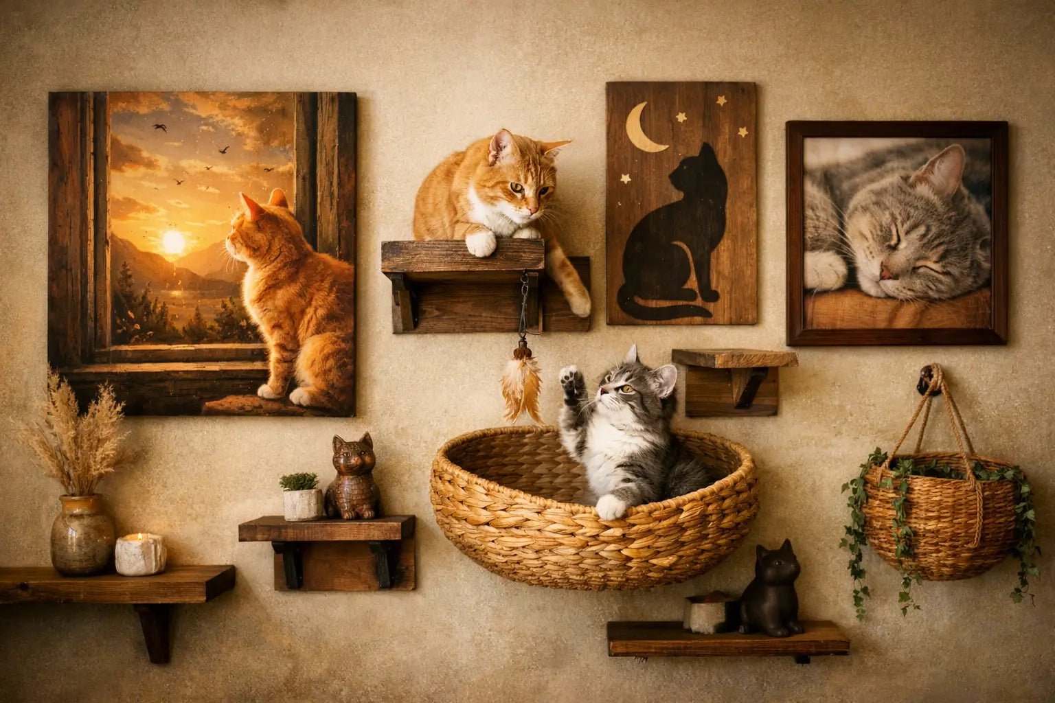 Cat Wall Art That Makes Every Corner Purr - Tiny Tiger Gift Shop