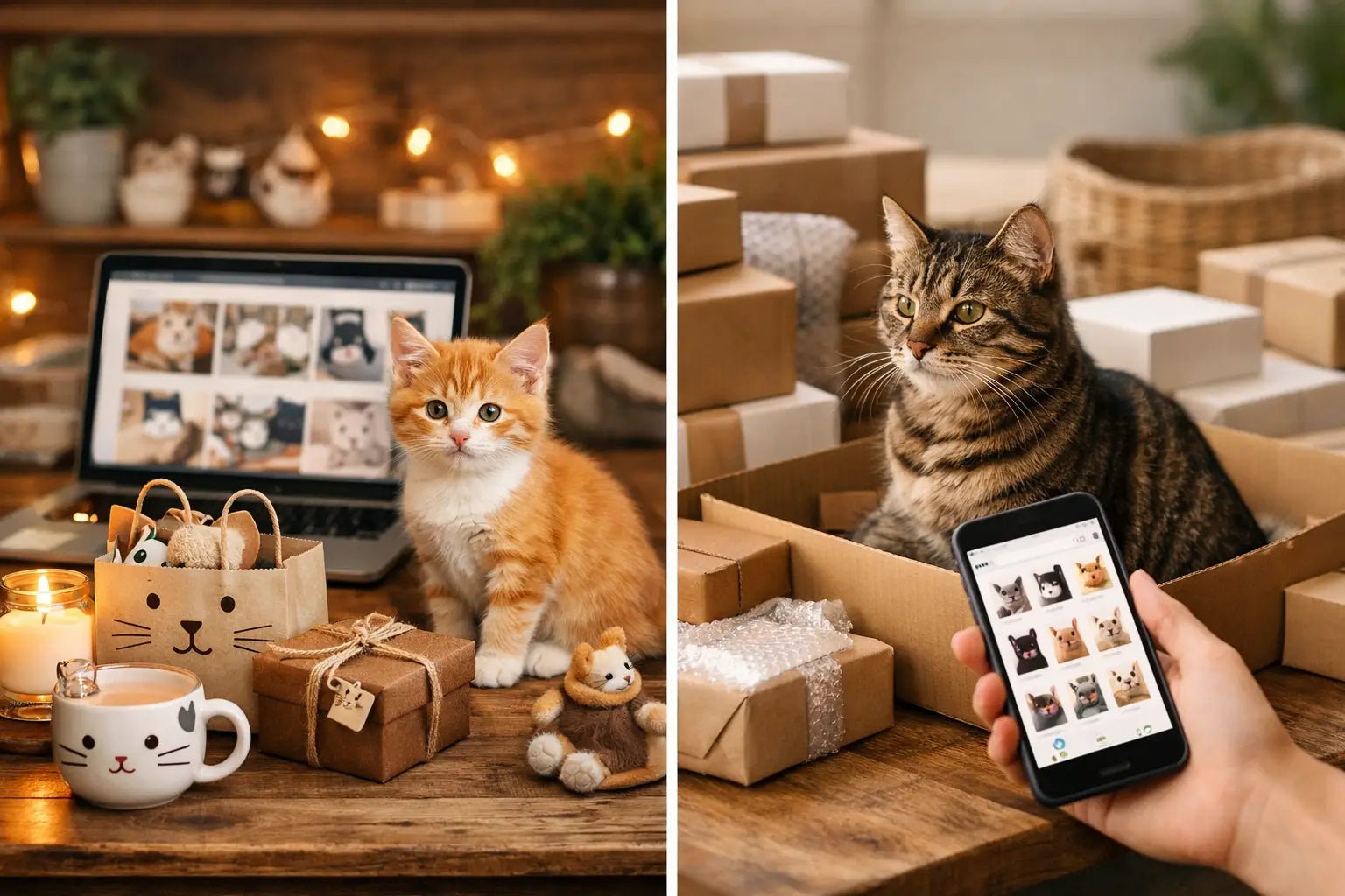 Online Gift Shop Versus Marketplace for Cat Gifts - Tiny Tiger Gift Shop