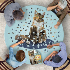 Cat-Shaped Puzzle "I Am Cat" (550 pieces) - Tiny Tiger Gift Shop