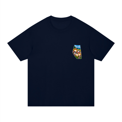 Unisex Regular Fit Cotton T-Shirt "CATS RULE IN ALBERTA" (Dark Colors)