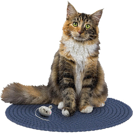 Cat-Shaped Puzzle "I Am Cat" (550 pieces)