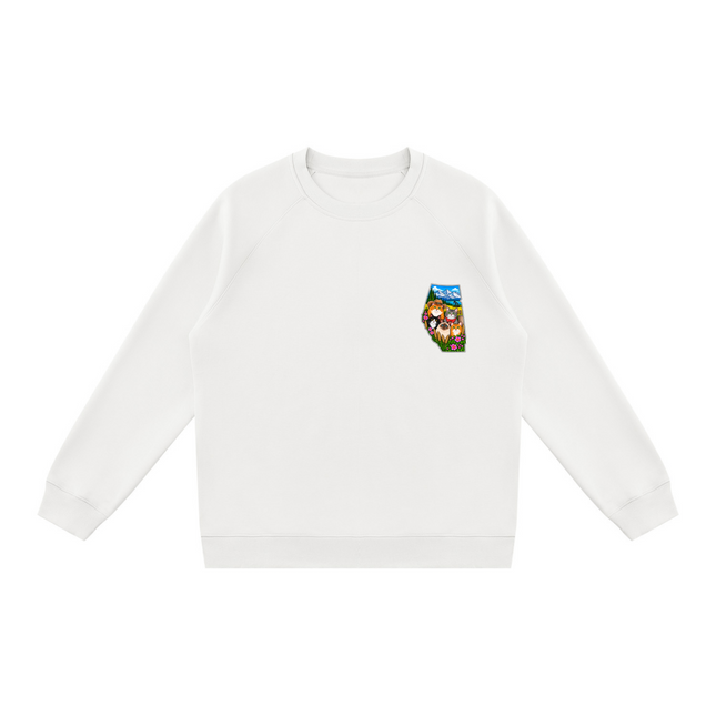 Unisex Regular Fit Crewneck Sweatshirt "CATS RULE IN ALBERTA" (Light Colors)