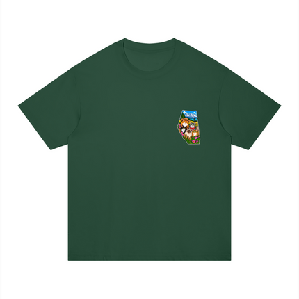 Unisex Regular Fit Cotton T-Shirt "CATS RULE IN ALBERTA" (Dark Colors)