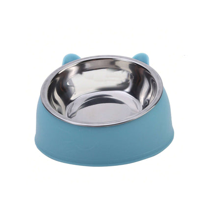 Angled Stainless Steel Food Bowl - Tiny Tiger Gift Shop