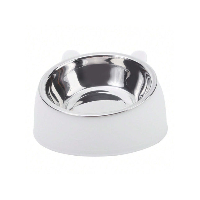 Angled Stainless Steel Food Bowl - Tiny Tiger Gift Shop