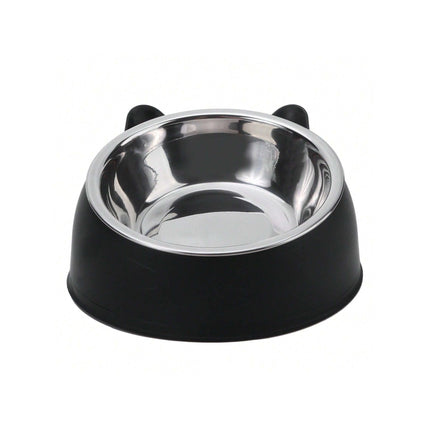 Angled Stainless Steel Food Bowl - Tiny Tiger Gift Shop