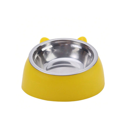 Angled Stainless Steel Food Bowl - Tiny Tiger Gift Shop