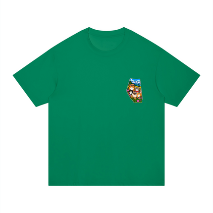 Unisex Regular Fit Cotton T-Shirt "CATS RULE IN ALBERTA" (Dark Colors)