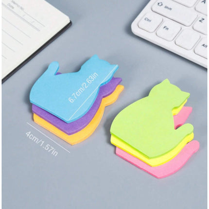 Cat Shaped Sticky Notes - Tiny Tiger Gift Shop