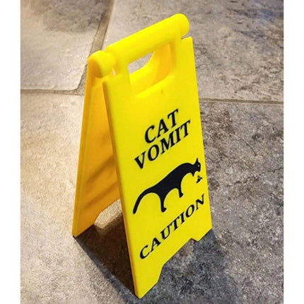 Cat Vomit Sign - Tiny Tiger Gift Shop