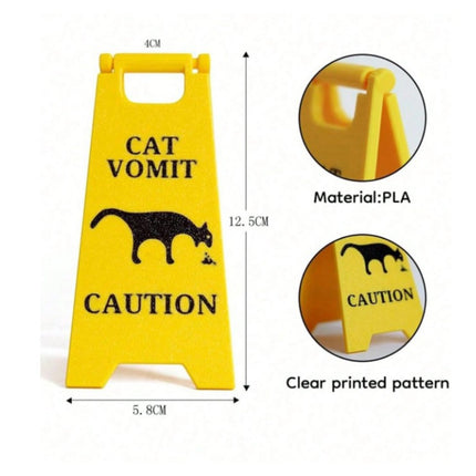 Cat Vomit Sign - Tiny Tiger Gift Shop