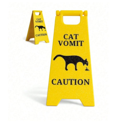 Cat Vomit Sign - Tiny Tiger Gift Shop