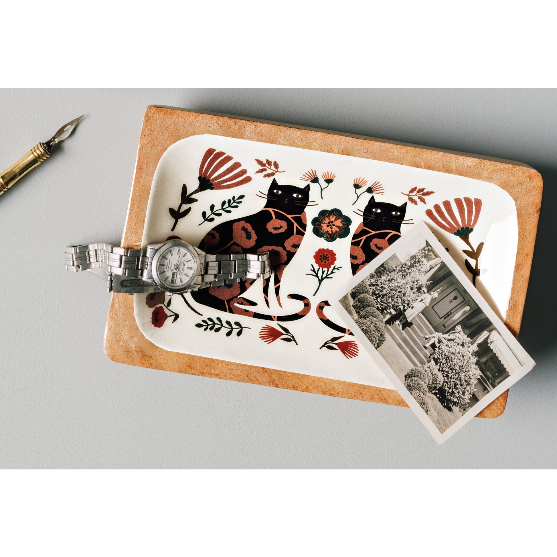 "Catbloom": Catch - All - Tray - Tiny Tiger Gift Shop