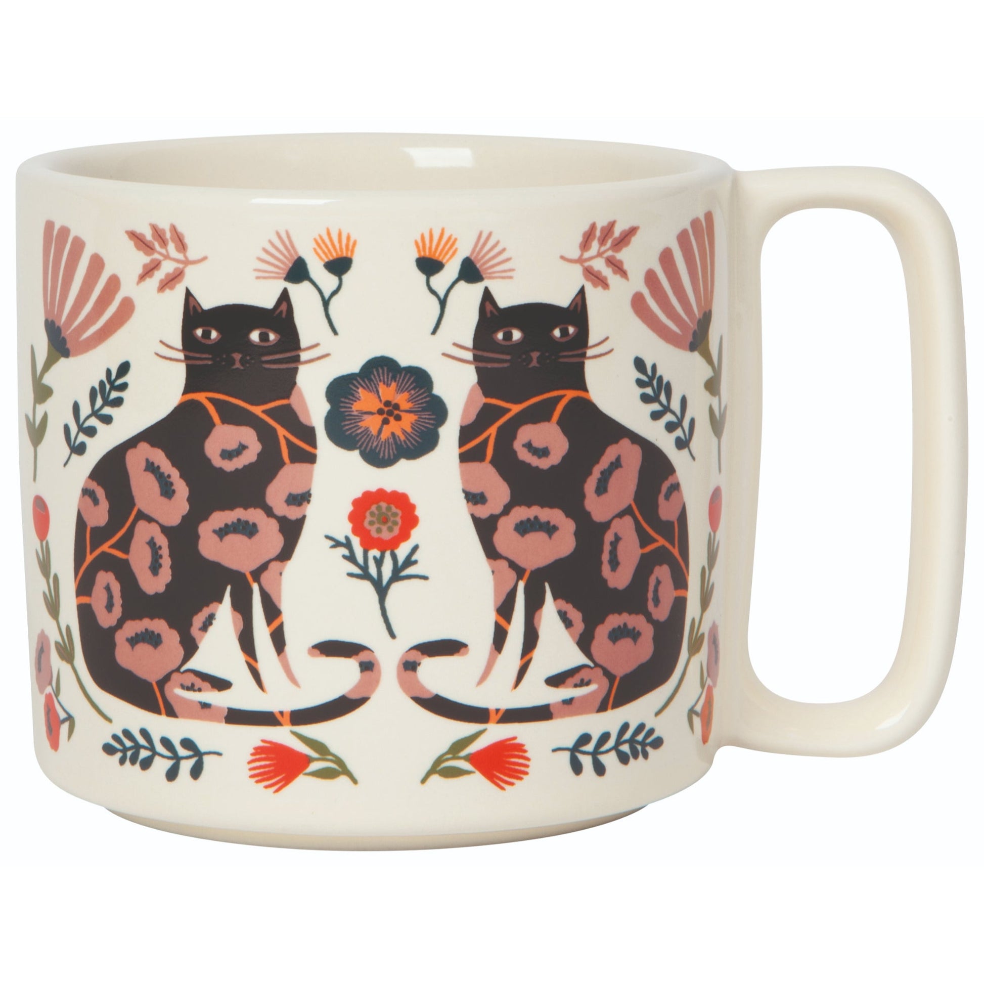 "Catbloom": Midi Studio Mug - Tiny Tiger Gift Shop