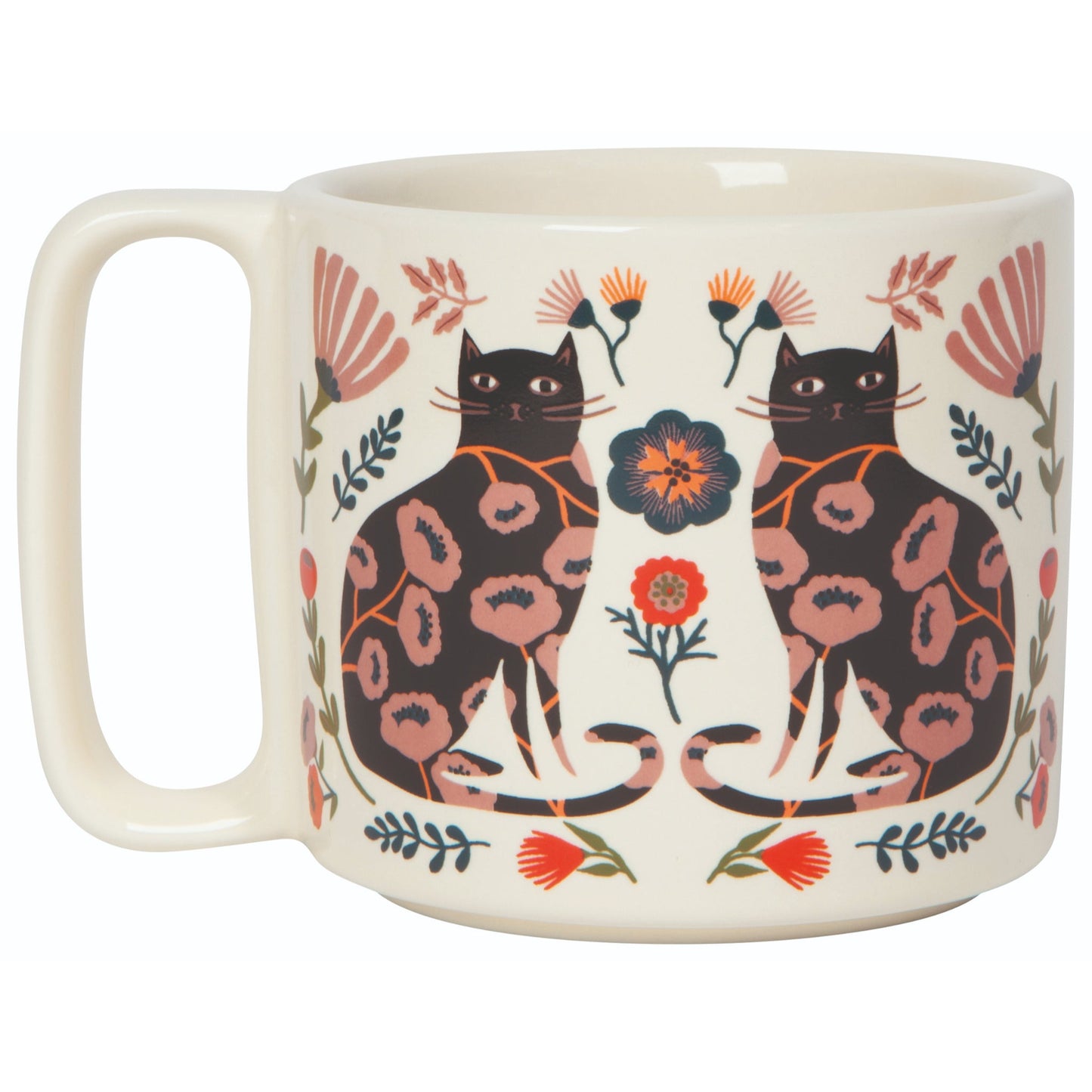 "Catbloom": Midi Studio Mug - Tiny Tiger Gift Shop