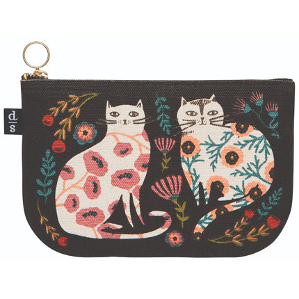 "Catbloom": Zipper Pouch - Tiny Tiger Gift Shop
